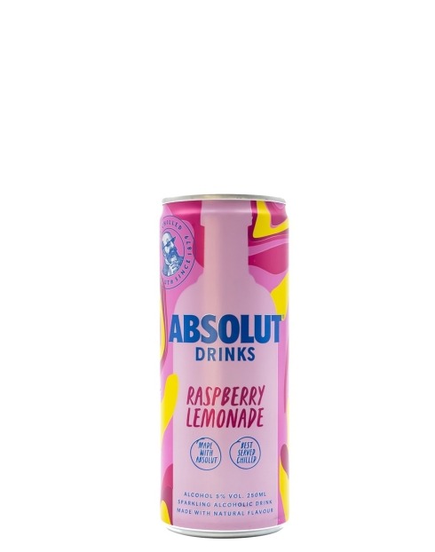 Garcias - Vinhos e Bebidas Espirituosas - ABSOLUT RASPBERRY & LEMONADE CAIXA 12 UNIDADES 1