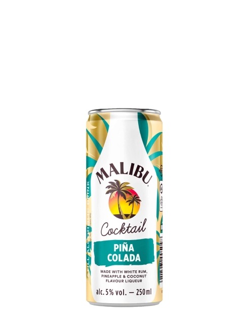 Garcias - Vinhos e Bebidas Espirituosas - MALIBU PIÑA COLADA CAIXA 12 UNIDADES 1